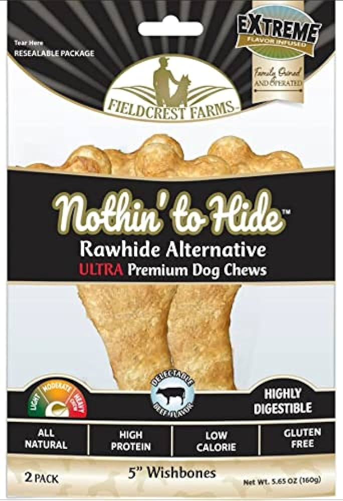 FieldCrest Farms Nothin to Hide Collagen Based Dog Chew - Beef