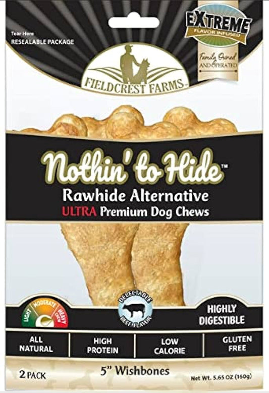 FieldCrest Farms Nothin to Hide Collagen Based Dog Chew - Beef