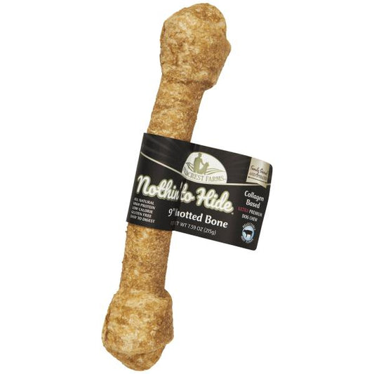 FieldCrest Farms Nothin’ to Hide 9in. Knotted Bone - Beef
