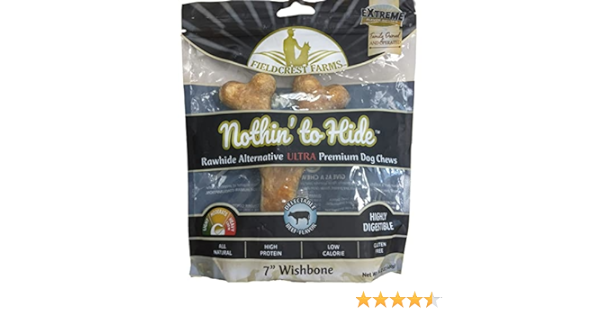 FieldCrest Farms- Nothin to Hide - Collagen Based 7in. Wishbone 1pk