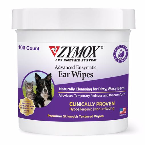 Zymox Adv. Enzymatic Ear Wipes 100 ct.