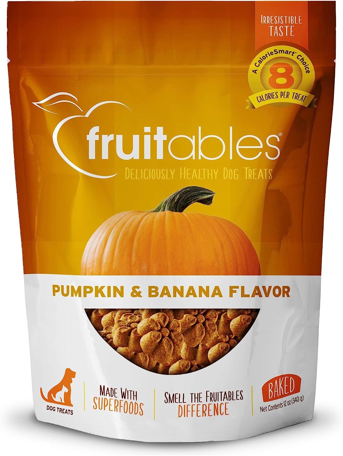 Fruitables Dog Treats Pumpkin & Banana Flavor
