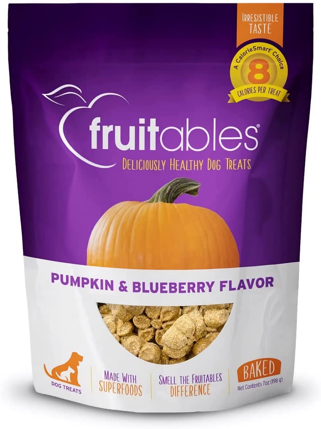 Fruitables Dog Treats Pumpkin & Blueberry 7oz