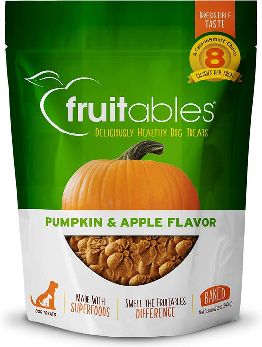 Fruitables Pumpkin & Apple Dog Treats 7oz