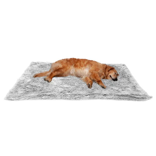 FurHaven Long Fur & Velvet Blanket - Mist Gray 35 X 50in.