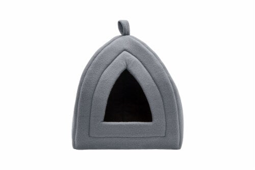 FurHaven Small Fleece Pet Tent-Heather Gray