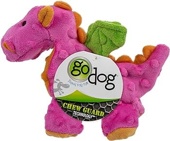 Go Dog Chew Guard Sm. Dragon Dog Toy - Pink