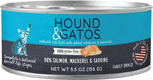 Grain Free Canned Cat Food 5.5oz Salmon/ Mackerel