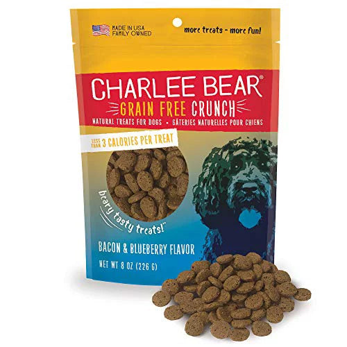 Charlee Bear Grain Free Crunchy Bacon/Blueberry 8 oz