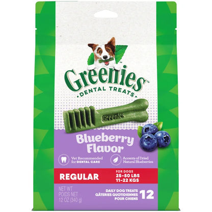 Greenies Blueberry Regular Treat Pack - 12oz
