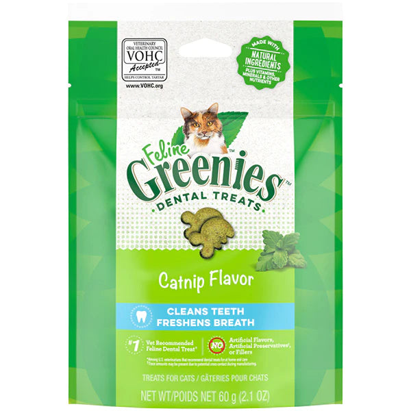 Greenies Feline Dental Treat - Catnip Flavor