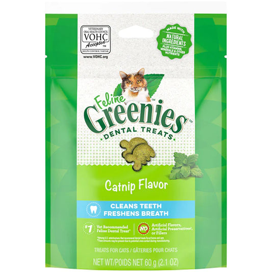 Greenies Feline Dental Treat - Catnip Flavor