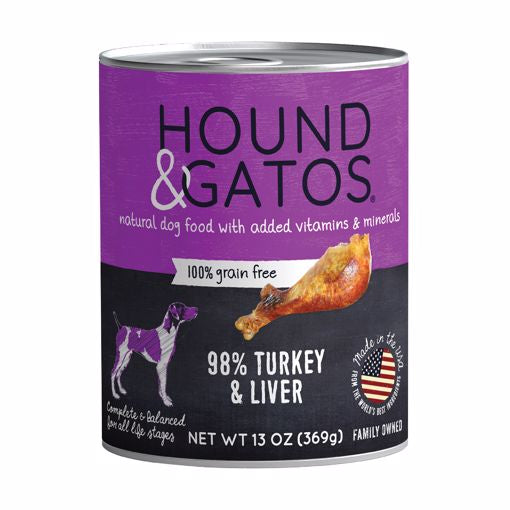 Hound & Gatos Wet Dog Food 13 oz.
