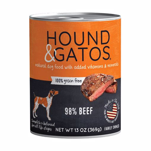 Hound & Gatos Wet Dog Food 13 oz.