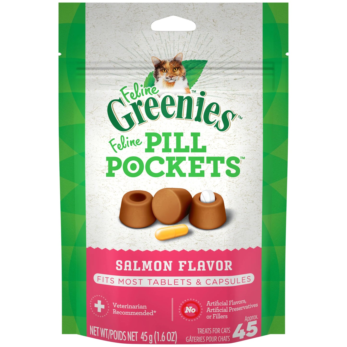 Greenies Feline Pill Pockets - Salmon 2.1oz