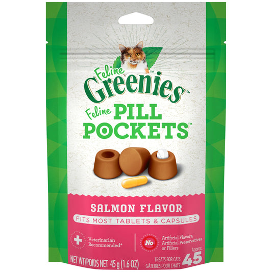 Greenies Feline Pill Pockets - Salmon 2.1oz