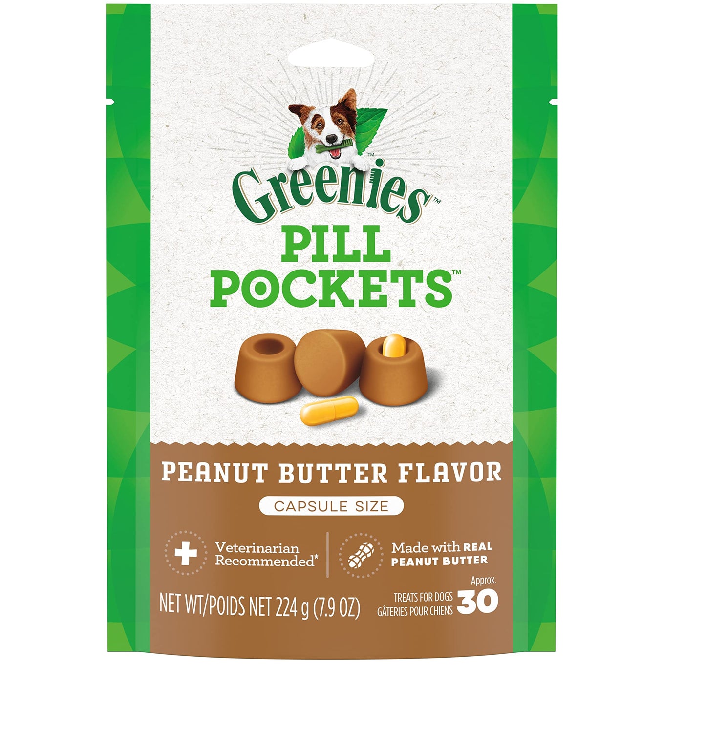Greenies Pill Pockets Canine Peanut Butter 7.9 oz