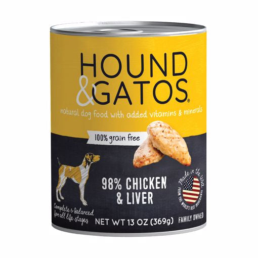 Hound & Gatos Wet Dog Food 13 oz.