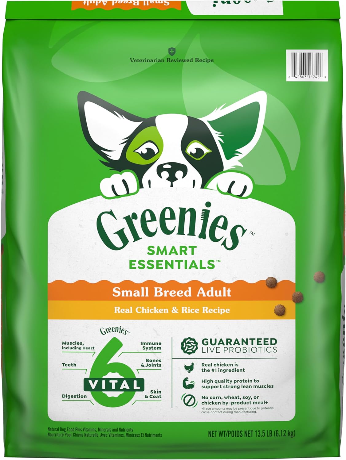 Greenies Small Breed Dry Dog Food - Chicken 5.5lbs