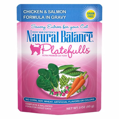 Natural Balance Platefulls Chicken, & Salmon Cat Food 3oz