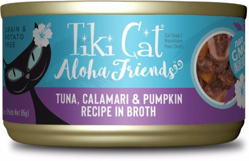 Tiki Cat Aloha Friends 3oz - Tuna/ Calamari/ Pumpkin