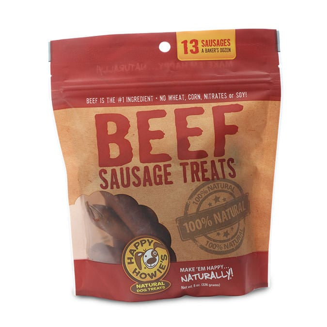 Happy Howie’s Beef Sausage - 9oz - 13 count