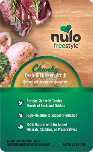 Nulo Freestyle Cat Chunky Broth-Duck/Chicken Pouch 2.8oz.