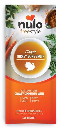 Nulo Freestyle Classic Turkey Bone Broth Dogs - 2oz