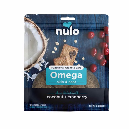 Nulo Functional Granola Omega Skin & Coat w/ Cocunut & Cranberry Dog Treats - 10oz.