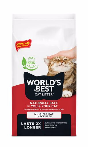 World’s Best Cat Litter - Multiple Cat Litter  - Unscented - 8lb