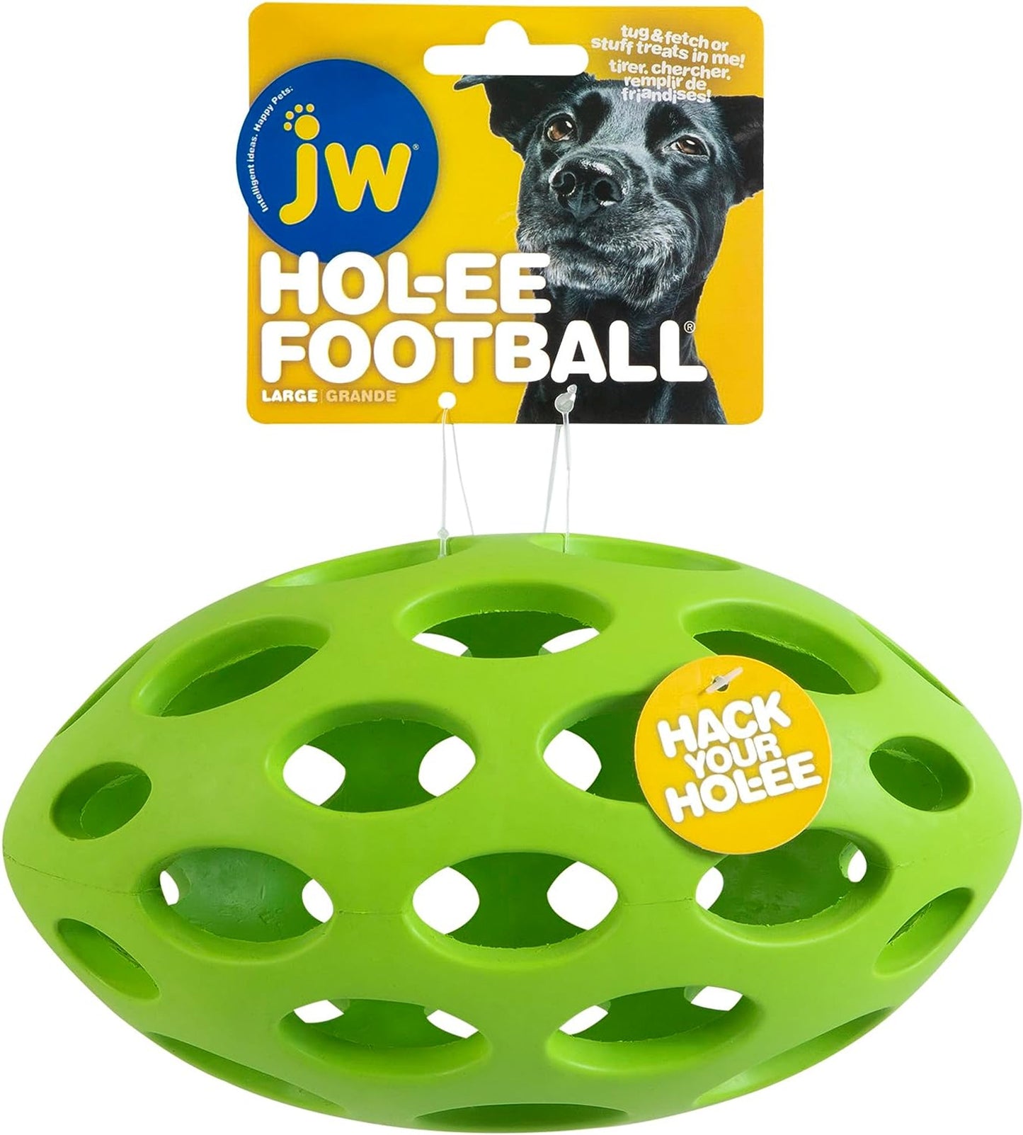 JW Puppy Hol-eye Football Green