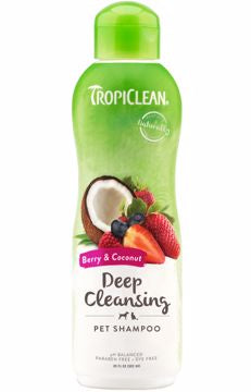 TropiClean Deep Cleansing Shampoo - Dog/ Berry & Coconut 20oz.