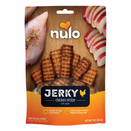 Nulo Jerky Strips Grain Free - Chicken, Apple - 4oz