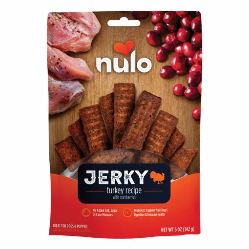 Nulo Jerky Strips Grain Free - Turkey/Cranberry -5oz
