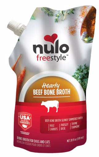 Nulo Freestyle Beef Bone Broth Cat & Dog 20 fl oz.