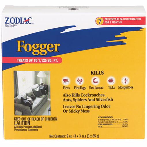 Zodiac Home Flea Fogger 3 x 3oz cans