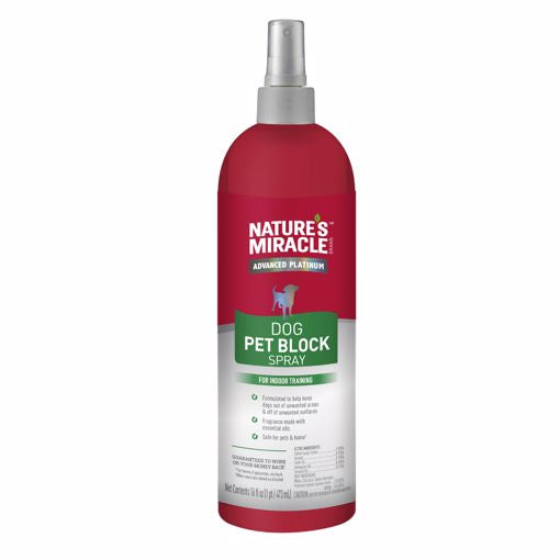 Nature’s Miracle Advanced Platinum Dog Pet Block Spray 16 oz