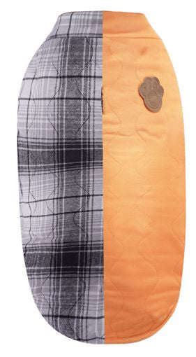 Canada Pooch-Reversible Vest-Orange & Grey