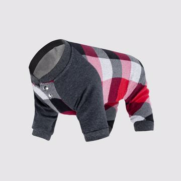 Frosty Fleece Onsie - Red Plaid Size 18