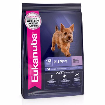 Eukanuba Small Breed Puppy Food-Chicken 4.5 lbs