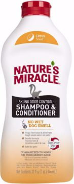 Natures Miracle Skunk Odor Remover Shampoo & Conditioner-32 oz.