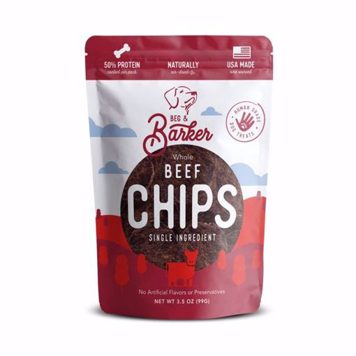 Beg & Barker Beef Chips Dog Treats 3.5 oz.