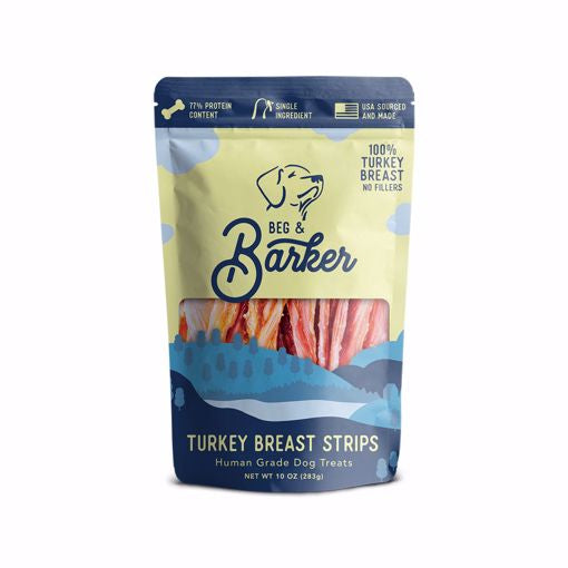 Beg & Barker Turkey Breast Strips Dog Treats-10 oz.