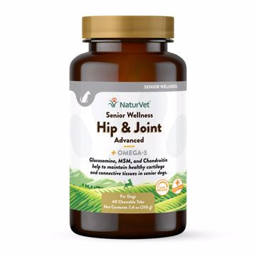 NaturVet Senior Wellness Hip & Joint Advanced Tablets 40 Ct.