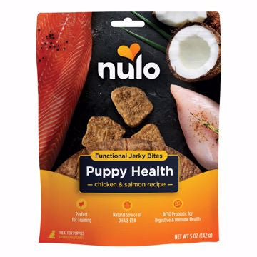 Nulo Functional Jerky Bites Puppy Health Chicken & Salmon Recipe 5 oz