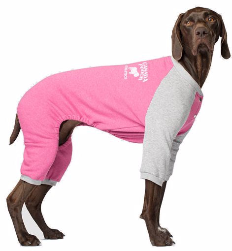 Canada Pooch Frosty Fleece Sweatsuit-Raspberry