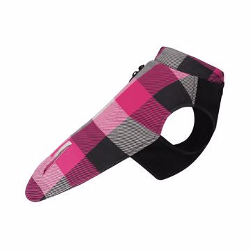 Canada Pooch Thermal Tech Fleece-Pink Plaid