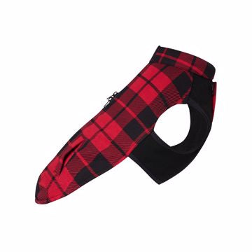 Canada Pooch Thermal Tech Fleece-Red Plaid