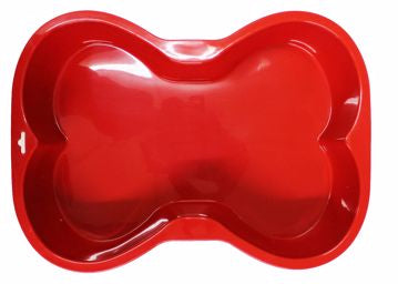 Puppy Silicone Bone Cake Pan-Red