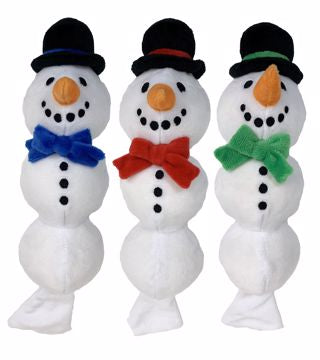 Multipet Holiday Snow Man 11 in. Assor. Colors